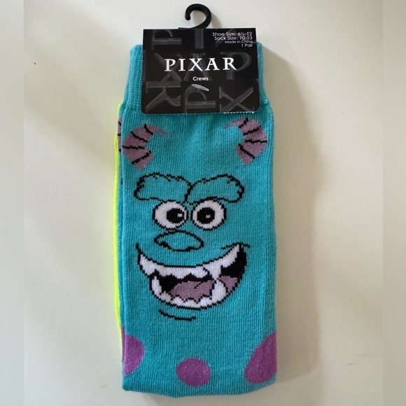 Disney Accessories - Disney Pixar Monsters Inc. Crew Socks